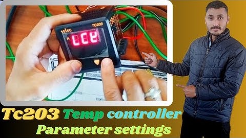 Selec TC203 temperature controller parameter settings