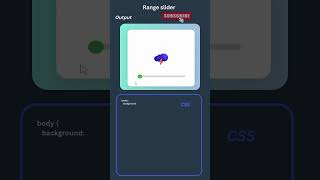 Range slider with html css #rangeslider #html #shorts