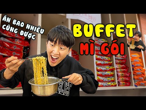 Video Thử thách cầm 6k ăn sập Buffet MÌ GÓI & CƠM | Quán... - youtube