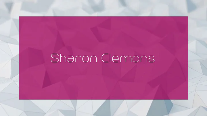 Sharon Clemons - appearance