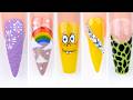 Satisfying Rainbow & Cartoon Nail Art Tutorials! 🌈✨ Easy DIY Nails 😍💅 Libou Nail