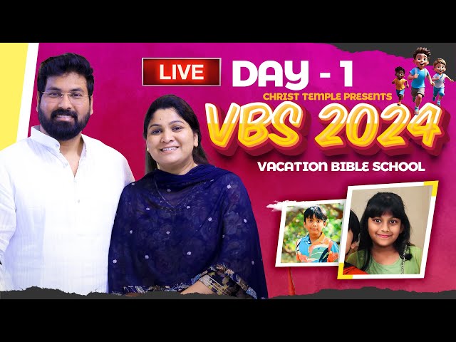 VBS - 2024 | #Live | 1st May | Day - 01 | Sis Nissy Paul | Christ temple #paulemmanuel class=