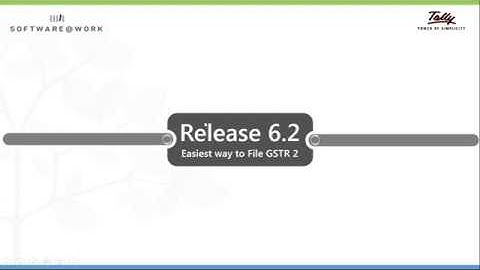 GSTR-2 filing made easy through Tally ERP 9 Rel. 6.2