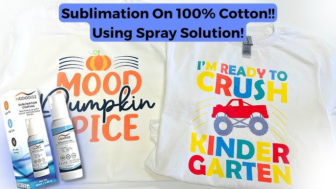 DIY Sublimation T-shirts  HTVRONT Coating Spray! 