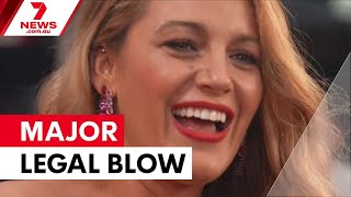 Judge dismisses Blake Lively's harassment claims against Baldoni | 7NEWS Details