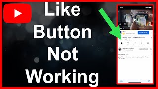 YouTube Like Button Not Working