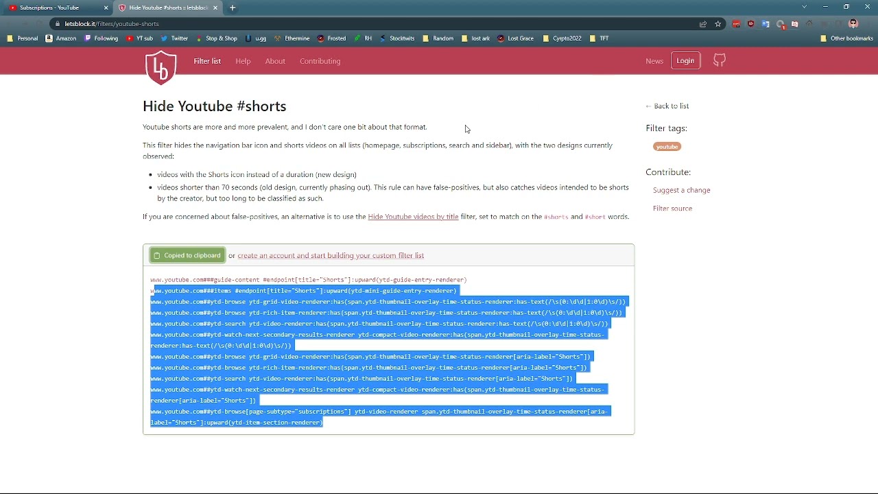 How To Remove YouTube Shorts From Subscription Feed Using uBlock Origin