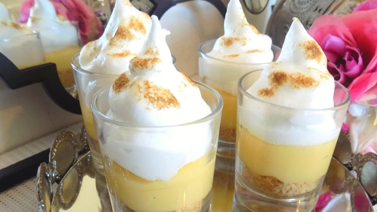 verrine un dessert facile à faire RECETTE facile CITRON🍋 Ramadan 2022 