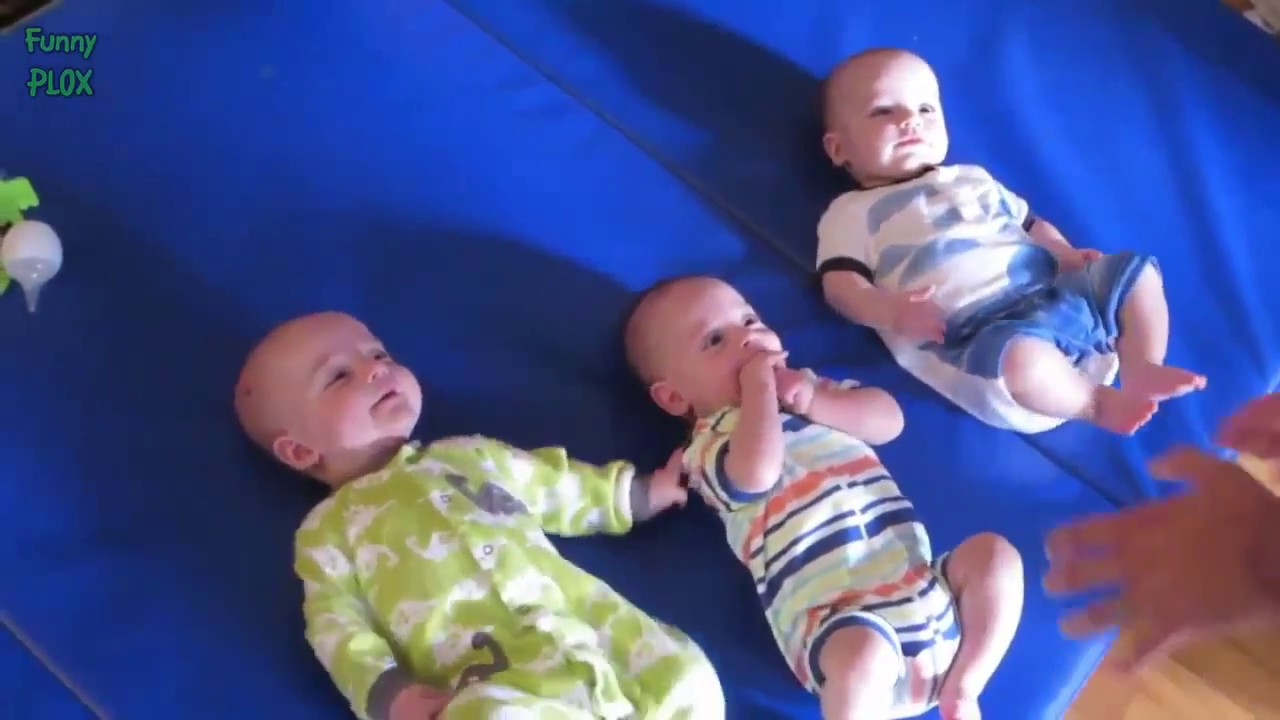 Funny Triplet Cute Babies Laughing Compilation 2017 YouTube