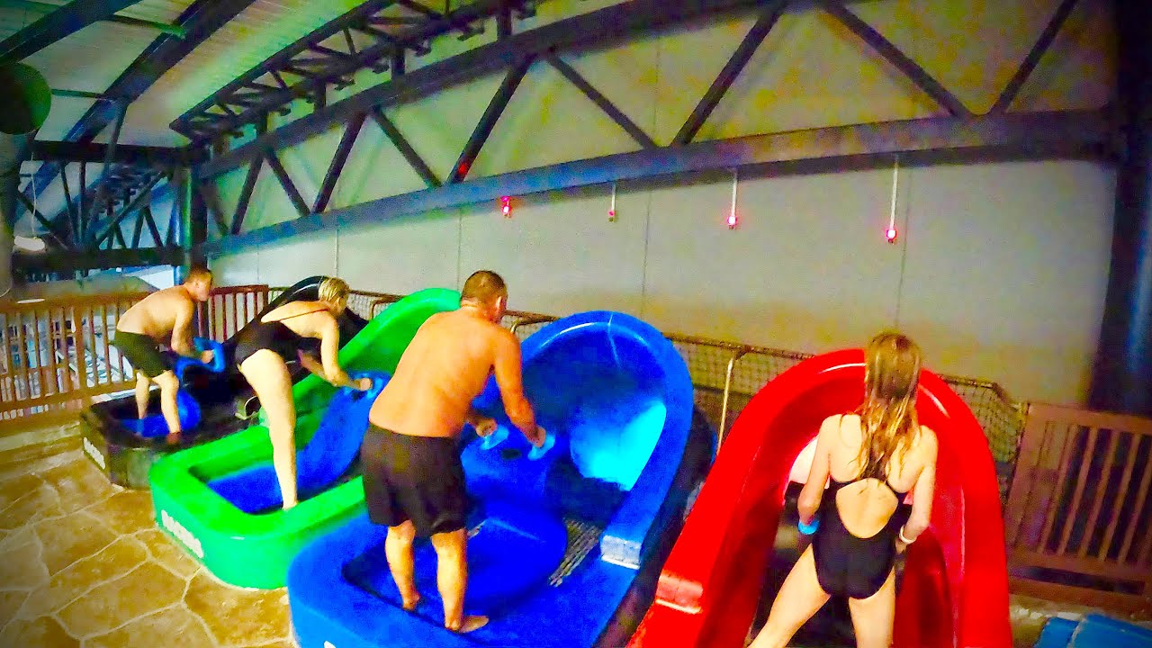 Waterslides at Aquadome Billund in Denmark 🇩🇰