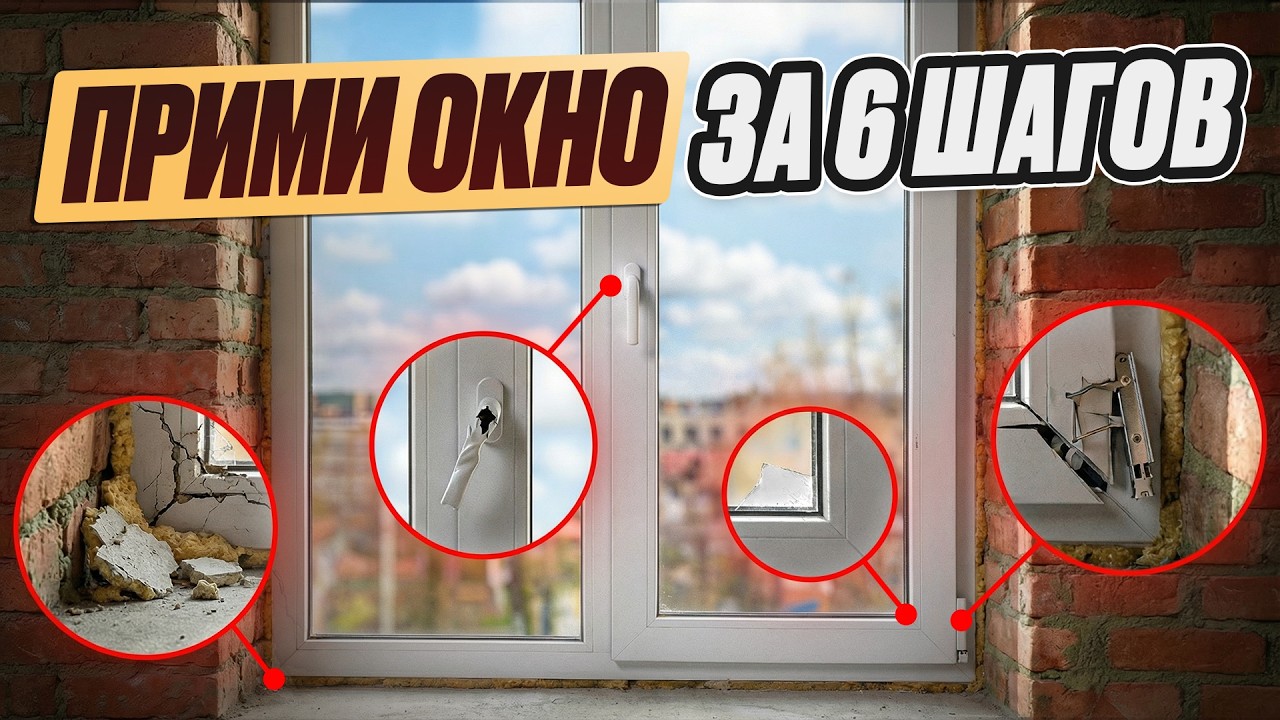 Как принять окна в Новостройке за 10 минут!  Без Эксперта приемщика