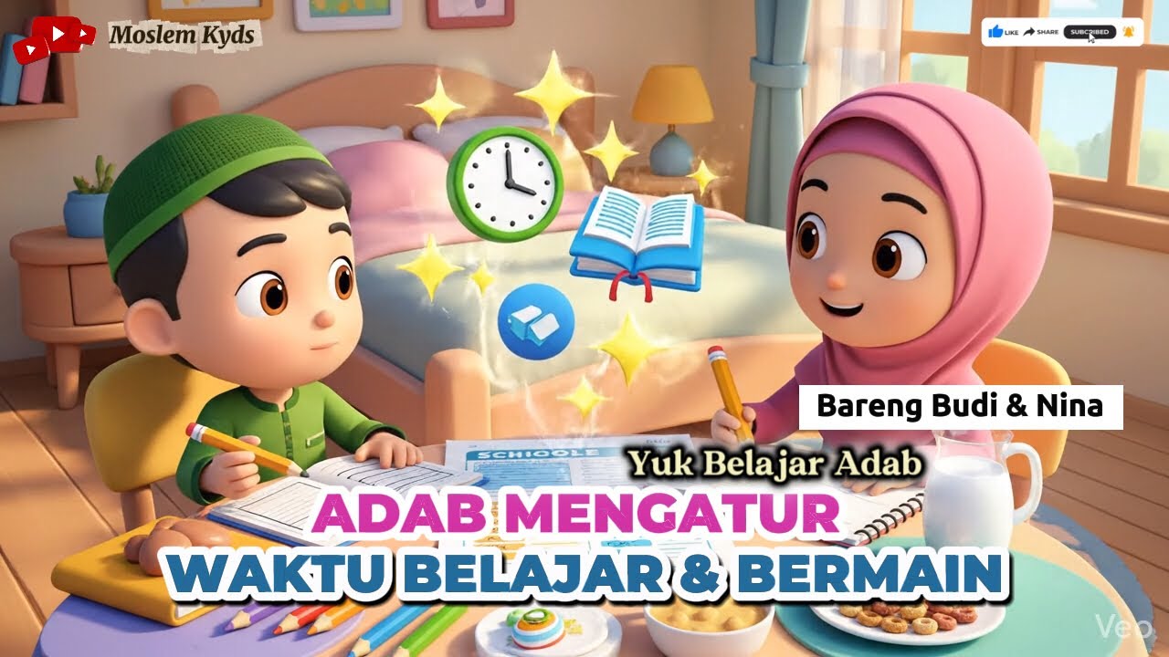 Belajar Adab || Adab Mengatur Waktu Belajar dan Bermain