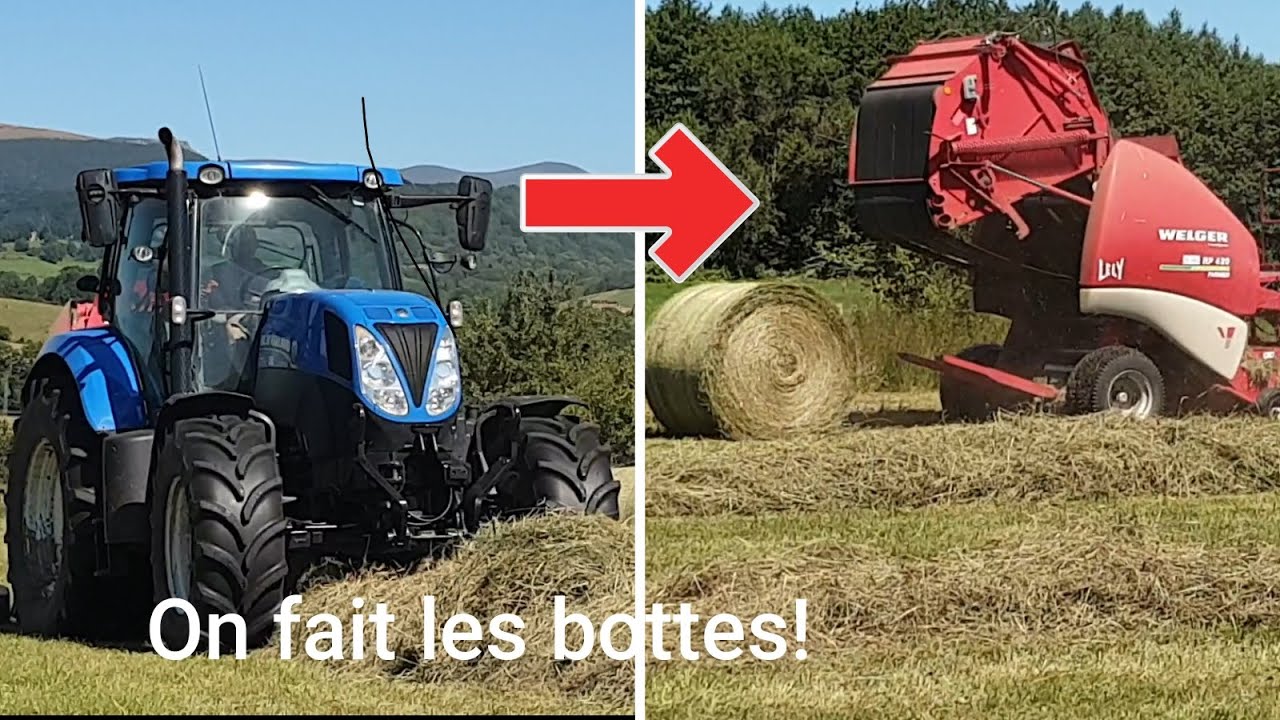 Pressage 2022, N H T7 170, Welger RP 420 Farmer, #New Holland #Welger