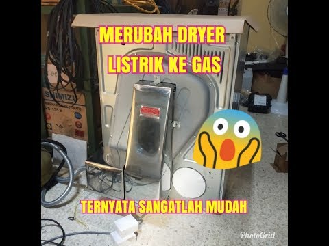 Cara pasang alat konversi gas pada mesin pengering Dryer Electrolux