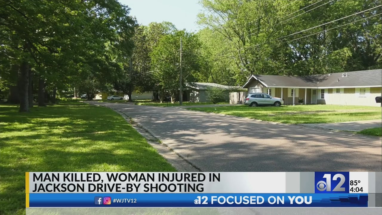 Man killed, woman injured in Jackson drive-by shooting - YouTube