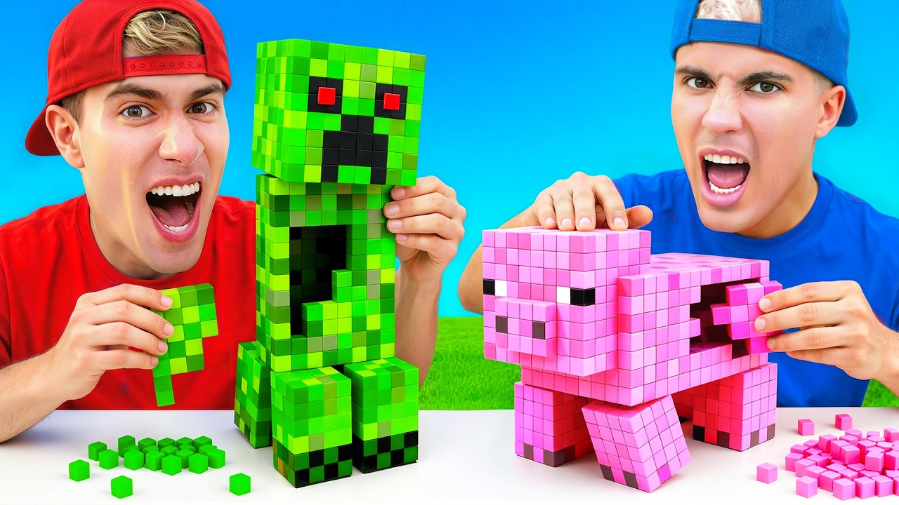 CONSTRUIMOS MINECRAFT EN LA VIDA REAL !!