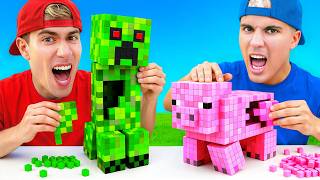 CONSTRUIMOS MINECRAFT EN LA VIDA REAL !!
