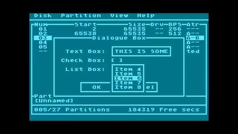 Atari 8-bit Text Mode GUI