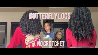 First Time Doing Butterfly Locs/ No Crotchet| DANNI ROBINSON