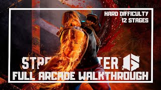STREET FIGHTER 6 - ARCADE WALKTHROUGH HARD DIFFICULTY (FULL GAME)