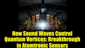 How Sound Waves Control Quantum Vortices: Breakthrough in Atomtronic Sensors