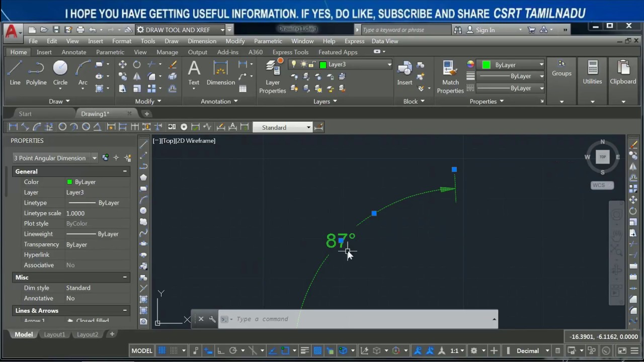 124 (DIMTOOL) (DIM) DIMENSION COMMAND AUTOCAD ALL OPTIONS, - YouTube