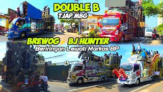 Double B, BREWOG & BJ HUNTER Iring iringan Lewati Markas BP AUDIO Ke Garis Start Karnaval Banjarsari