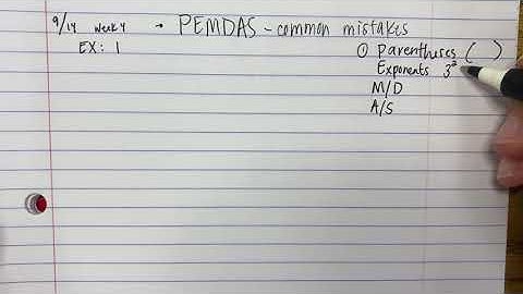 Order of Operations - Common Mistakes Part 1