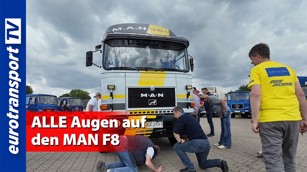 Applaus für den TV-Lkw – der erste Auftritt des restaurierten MAN F8