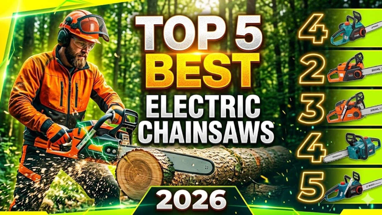 Top 5 Best Electric Chainsaws 2026 – Powerful & Cordless Picks! - YouTube