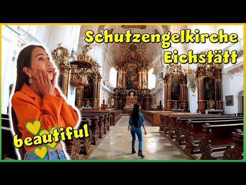 [4K] beautiful Thai Lady travel around germany - Eichstätt - Schutzengelkirche