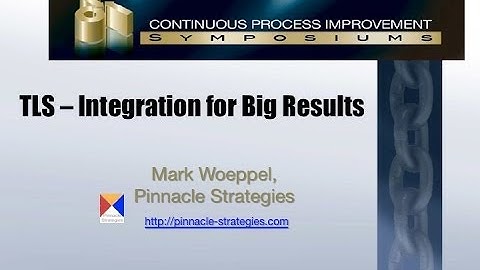 Introduction To TLS - The Combination of Theory of Constraints, Lean, & Six Sigma