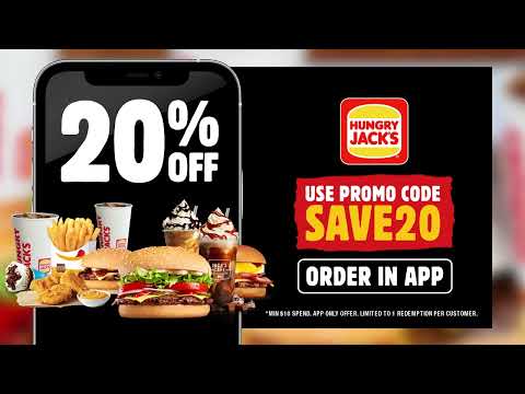 Hungry Jack's | Hungry? Order via the App to get 20% Off your app order