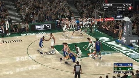 NBA 2K22 Andrew Wiggins DUNKS on Giannis Atetokounmpo