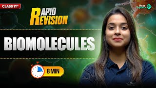 Biomolecules Quick Revision Cbse Cl 11Th Biology Full Chapter In 8 Mins Rapid Revision