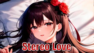 「Nightcore」 Stereo Love (Lyrics / sped up) Resimi