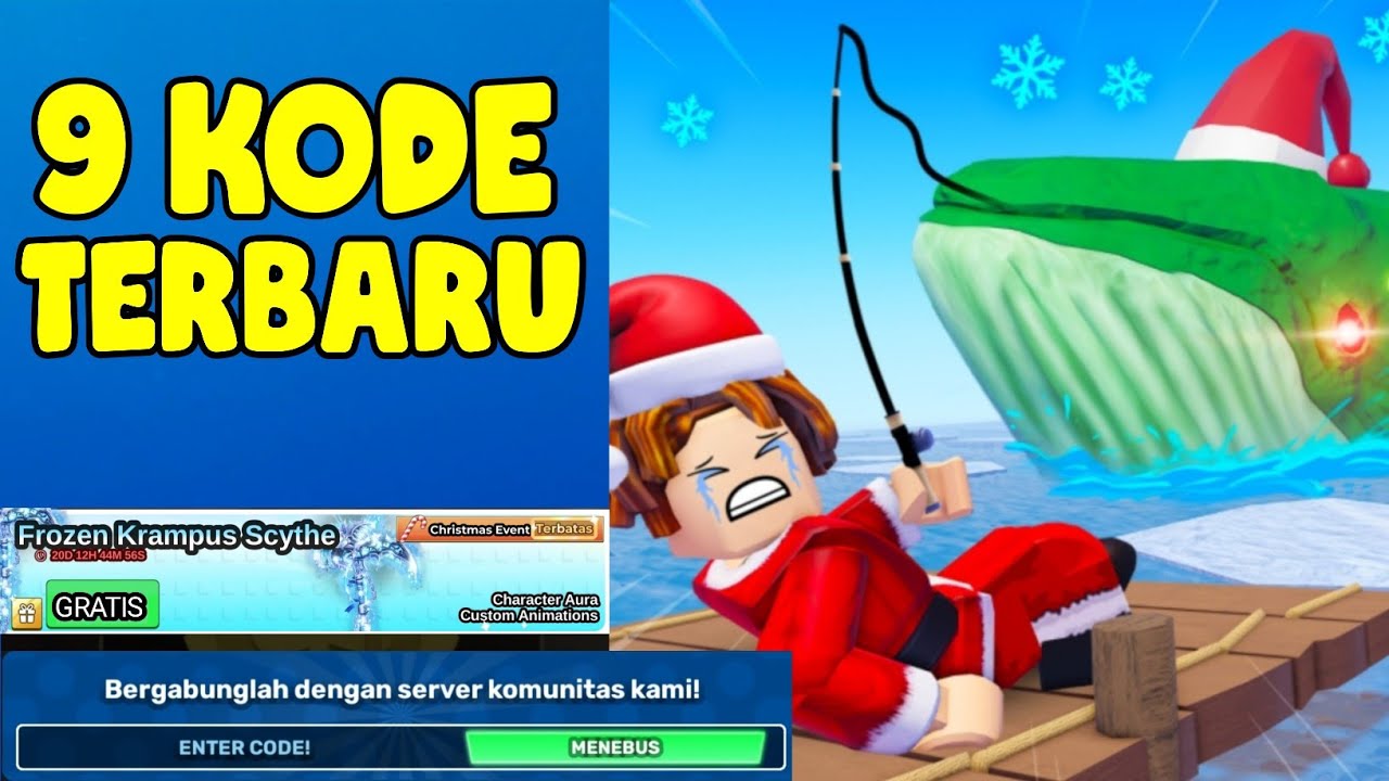 FROZEN KRAMPUS SCYTHE GRATIS! 9 KODE REDEEM FISH IT TERBARU KODE REDEEM ...
