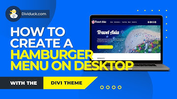 Divi Desktop Hamburger Menu: The MODERN Navigation Style