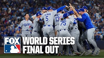 FINAL OUT 😤 Los Angeles Dodgers CELEBRATE after winning 2025 World Series