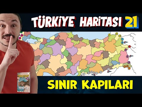 TÜRKİYE'DE  SINIR KAPILARI - Türkiye Harita Bilgisi Çalışması  (KPSS-AYT-TYT)