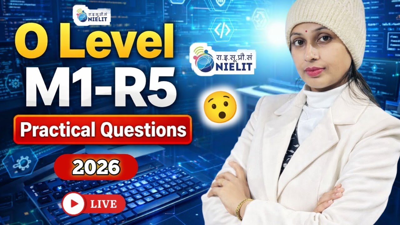 O Level M1-R5 Practical Paper 2026 (PR-1) | Most Important Questions ...