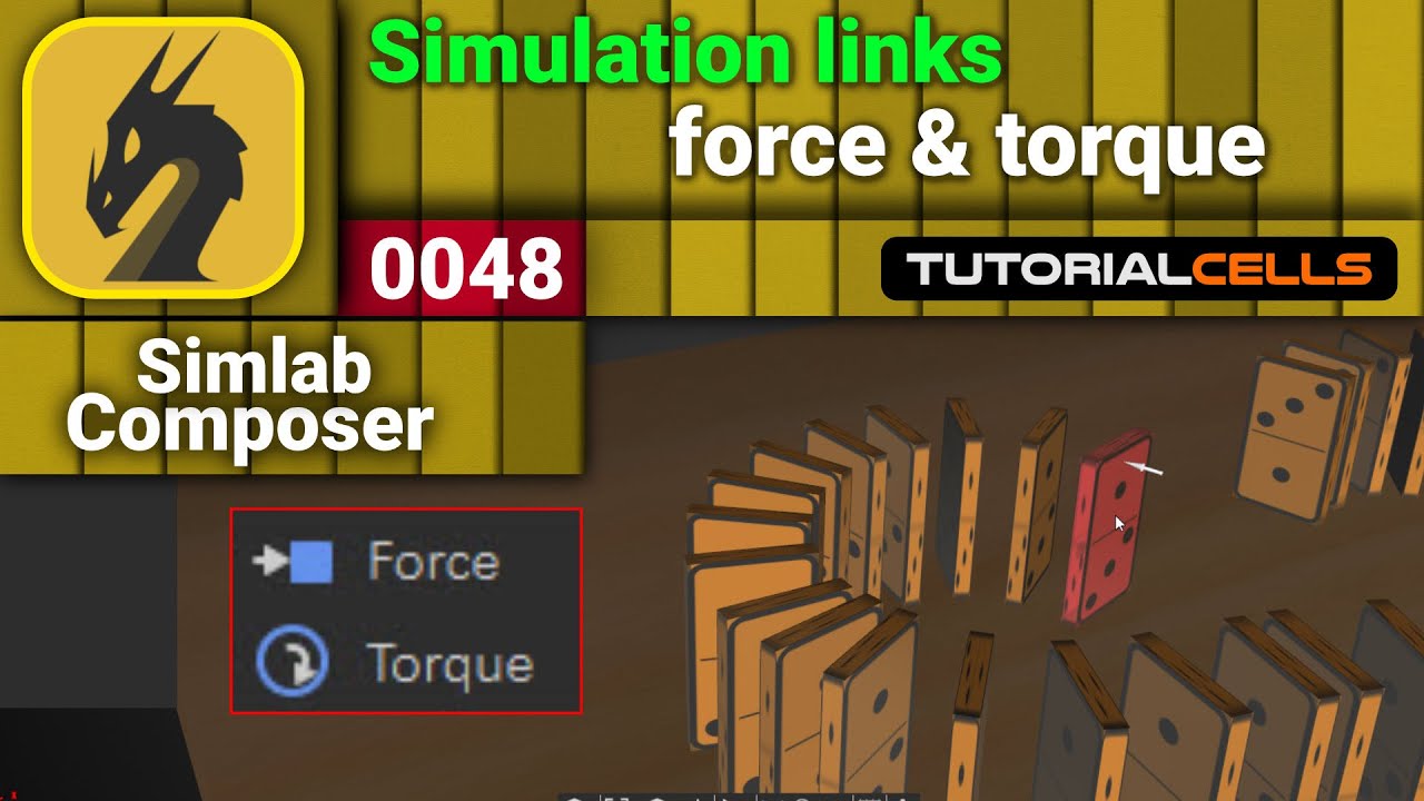 0048. force & torque in simulation in simlab composer - YouTube