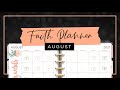 My Washi & Florals Faith Planner Theme :: August Plan with Me Classic Happy Planner Quadrant Layout