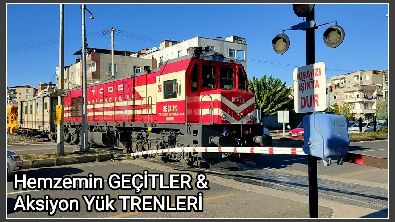 HEMZEMİN GEÇİTLER & AKSİYON YÜK TRENLERİ 3 | LEVEL CROSSINGS & ACTION FREIGHT TRAINS 3 | DİYARBAKIR