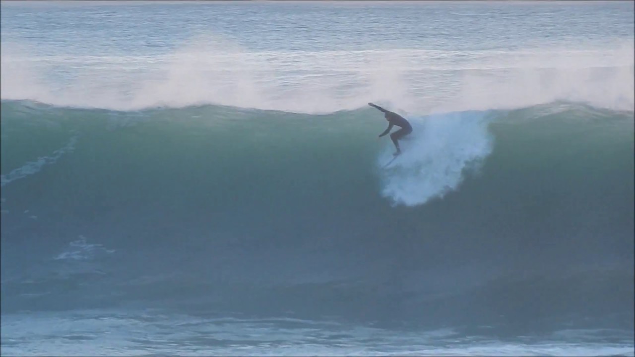 Surfing in Finistre, Bretagne, France,   "Secret spot  4"
