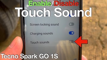 How to Enable or Disable Touch Sound on Tecno Spark GO 1S