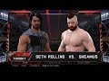 WWE 2K17 PS3 Gameplay - Seth Rollins VS Sheamus [60FPS][FullHD]