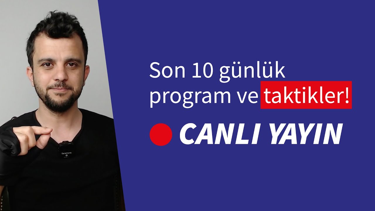 Kaymakamlık Son 10 Günlük Çalışma Programı - Son TAKTİKLER