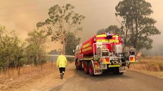 Fire and Rescue NSW Deputy Incident Commander Greg Rankin at Wollondilly Fire Command Centre