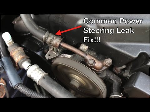 How to Replace Leaking High Pressure Power Steering Line - 2002 Acura TL-S